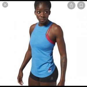Reebok CrossFit ACTIVCHILL Tank 2018 Games-Mendota Blue-Large